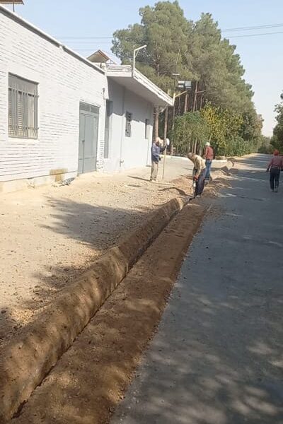 کانال‌سازی فیبرنوری آرامستان باغ رضوان
